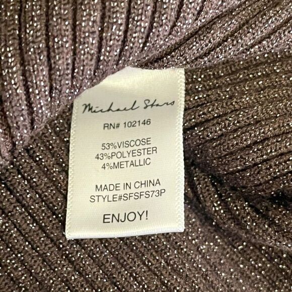 Michael Stars Dress Bodycon Shimmer Medium Petite MSRP $168 NWT Anthropologie - Picture 8 of 9